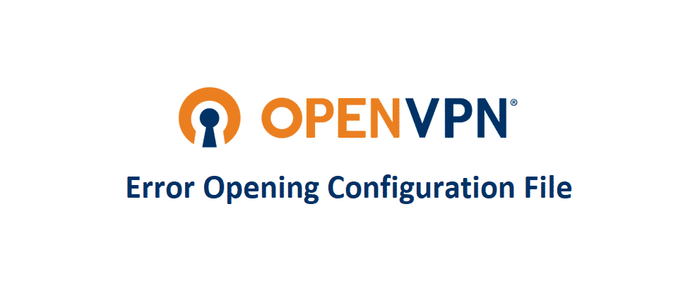 openvpn error opening configuration file