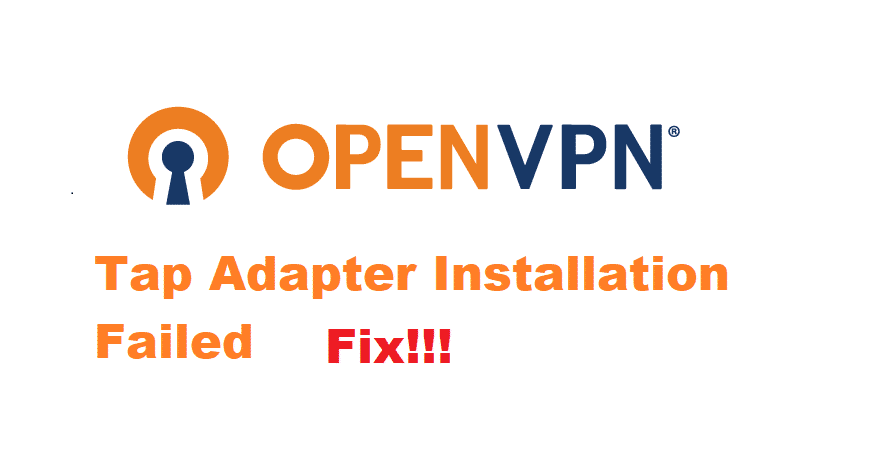 openvpn failed to install tap adapter