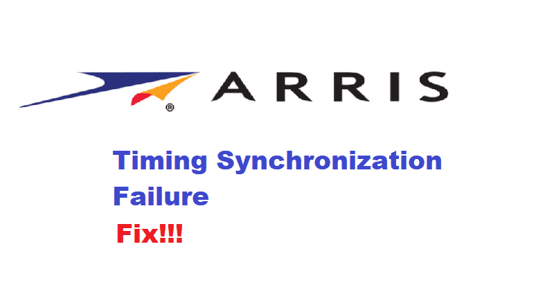 sync timing synchronization failure arris