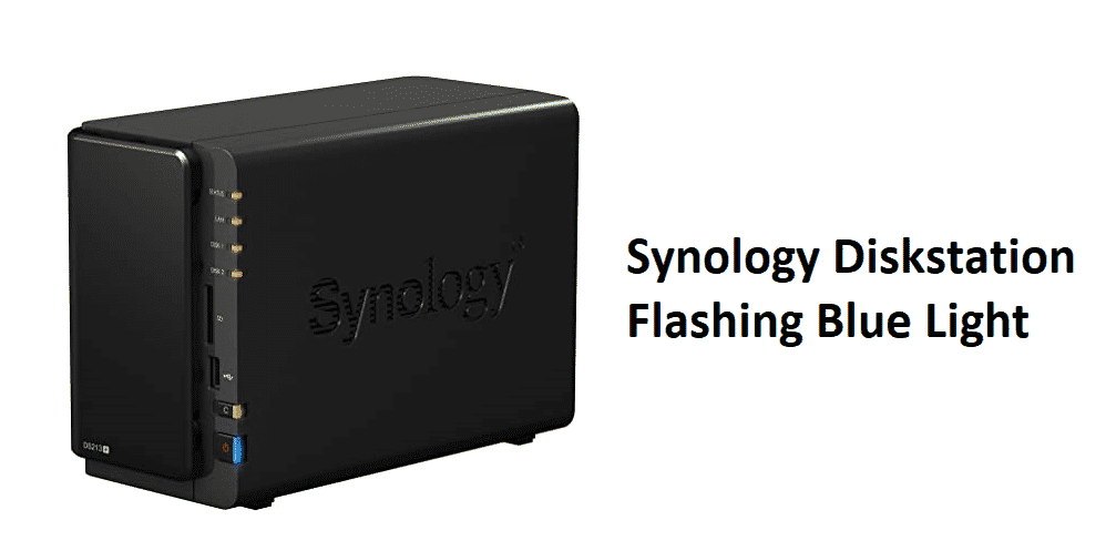 synology diskstation flashing blue light