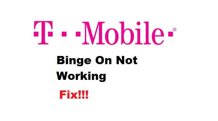 t mobile binge on not working