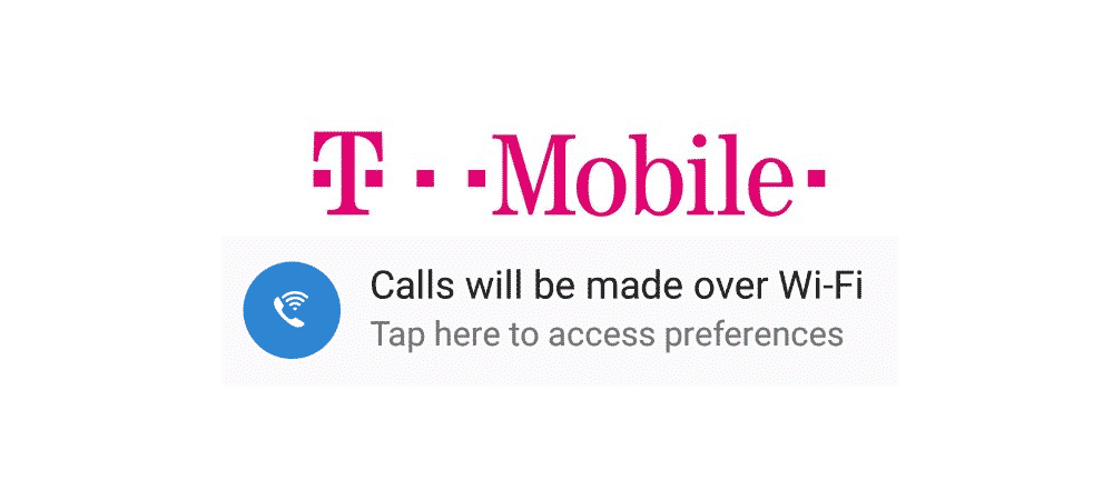 t mobile calls will be made over wifi notification