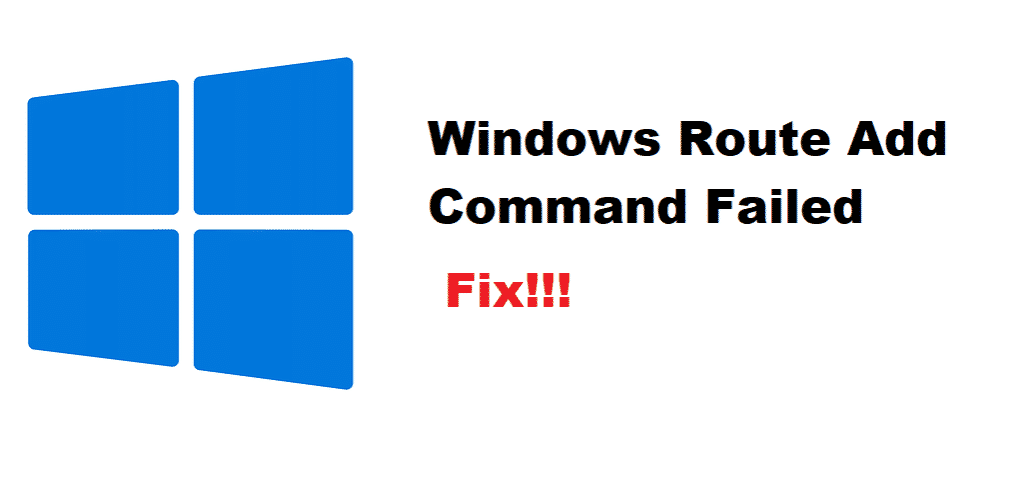 Route add Windows.