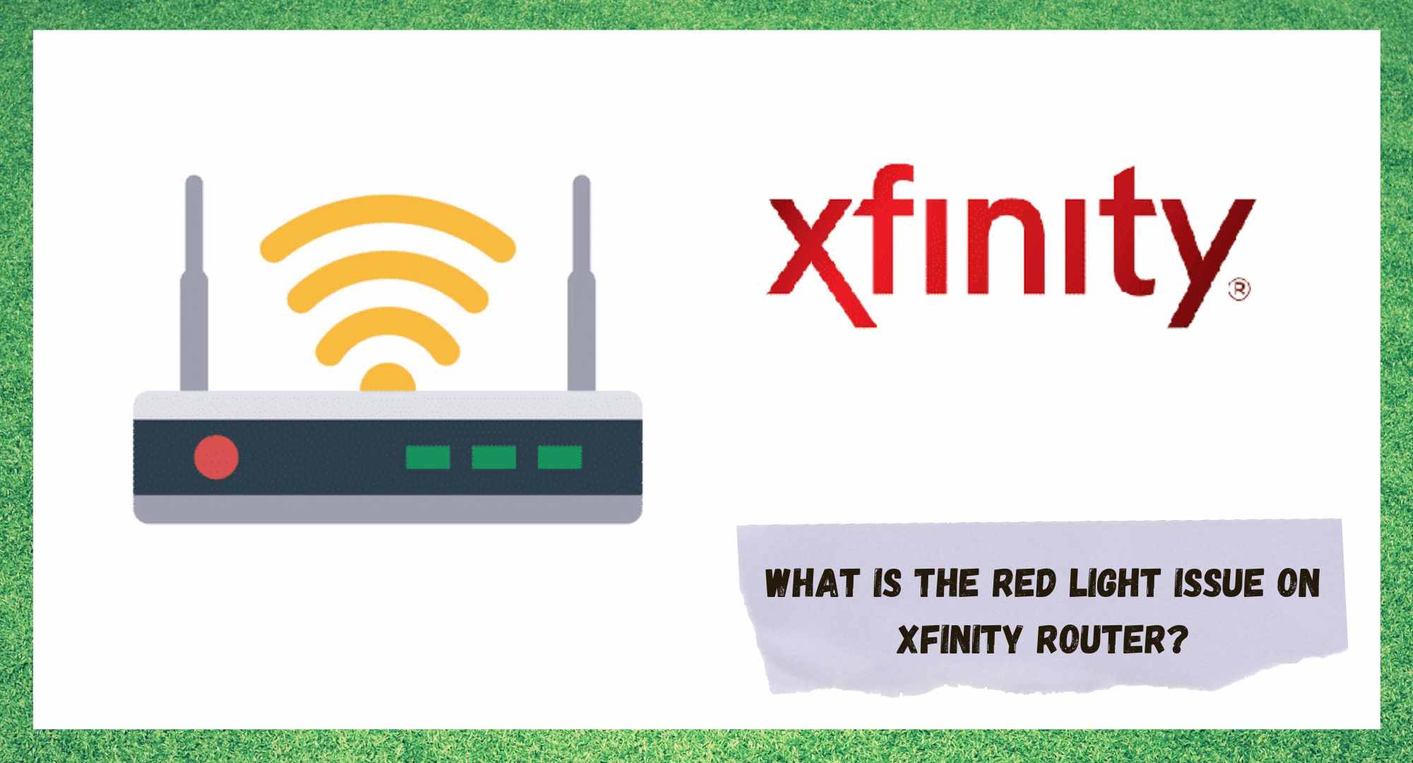 xfinity router red light