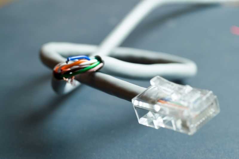 A Damaged Ethernet Cable