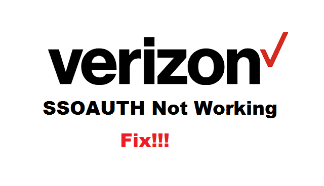 ssoauth verizon not working