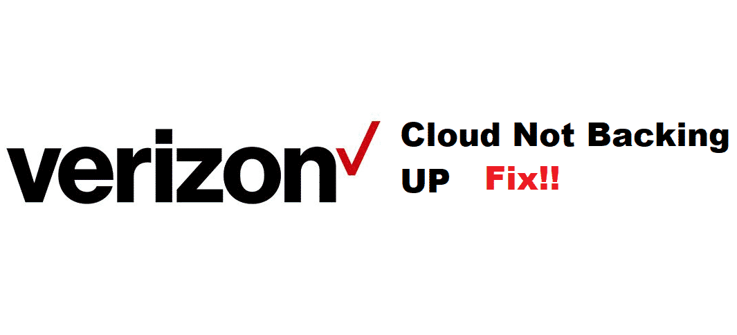 verizon cloud not backing up