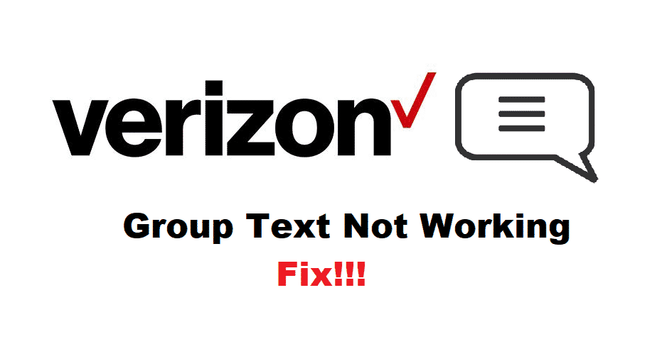 verizon group text not working