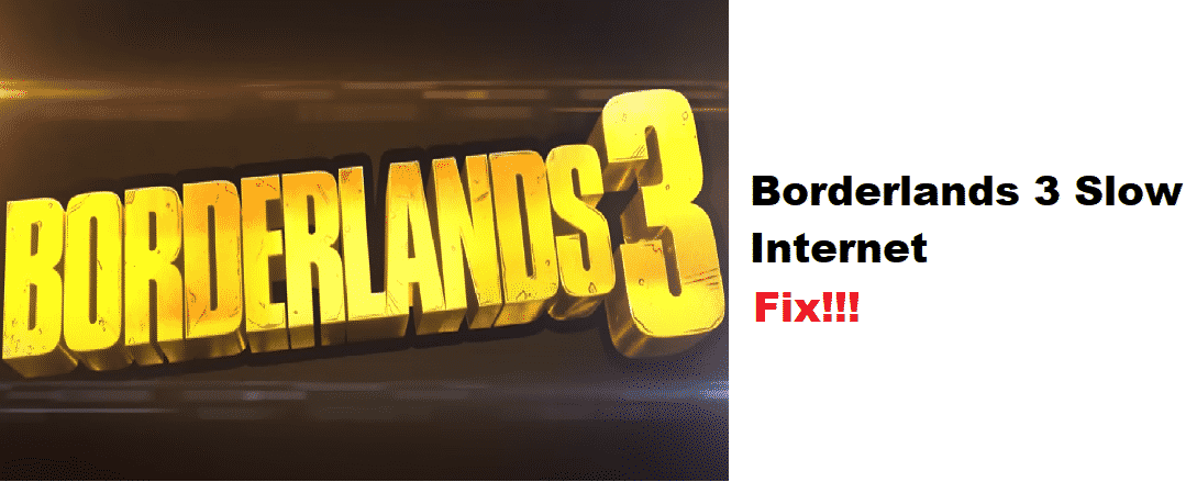 Borderlands 3 slow internet