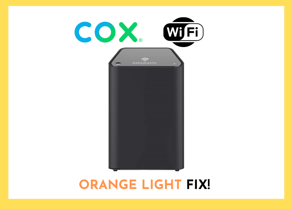 cox panoramic wifi not working blinking orange