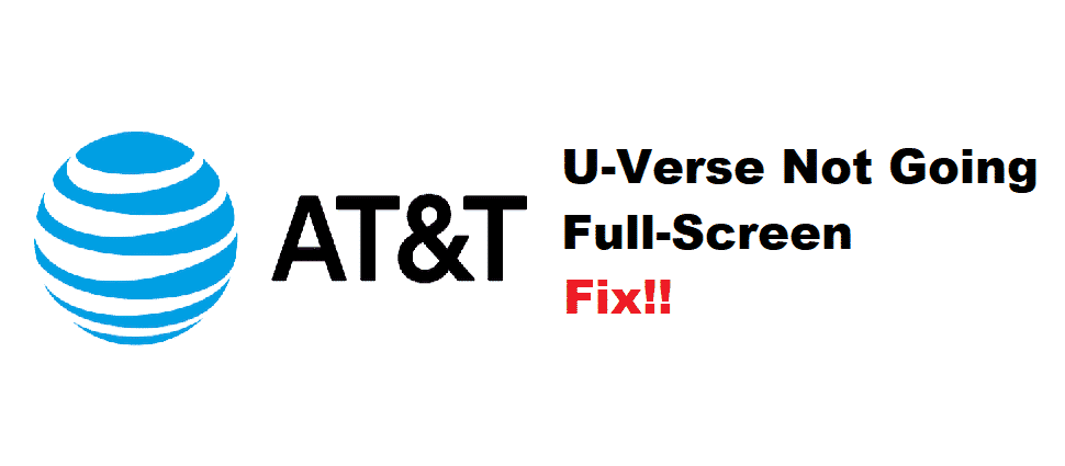 att uverse not full screen