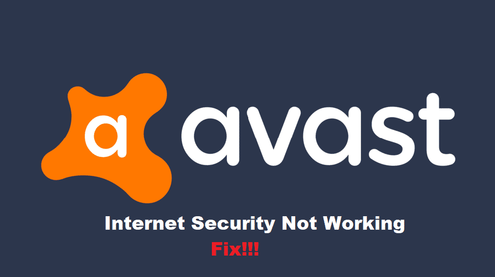 avast internet security not working