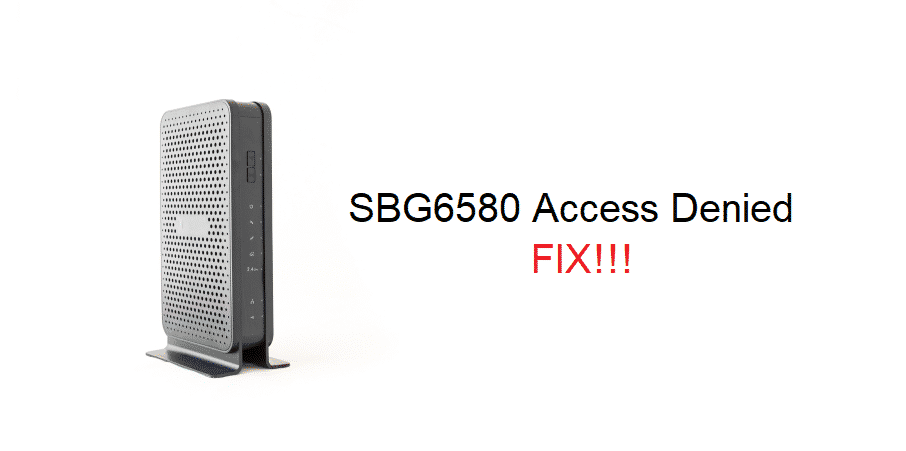 sbg6580 access denied