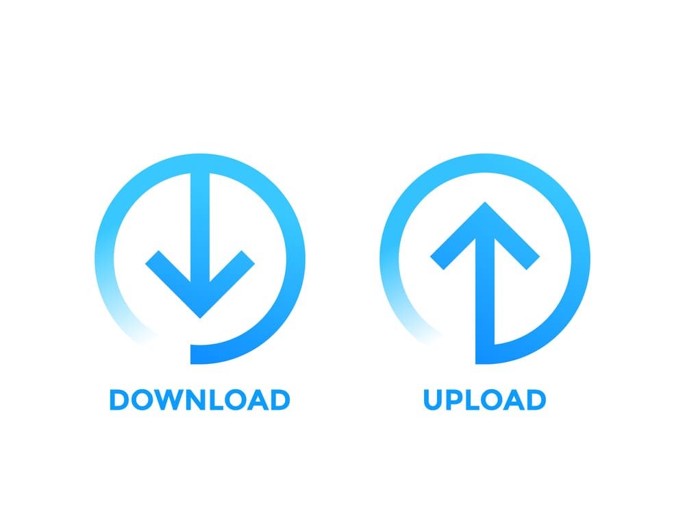 slow download fast upload ethernet
