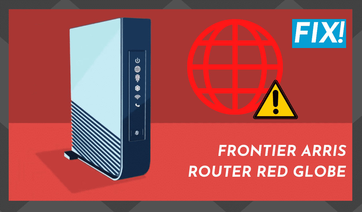 Frontier Arris Router Red Globe
