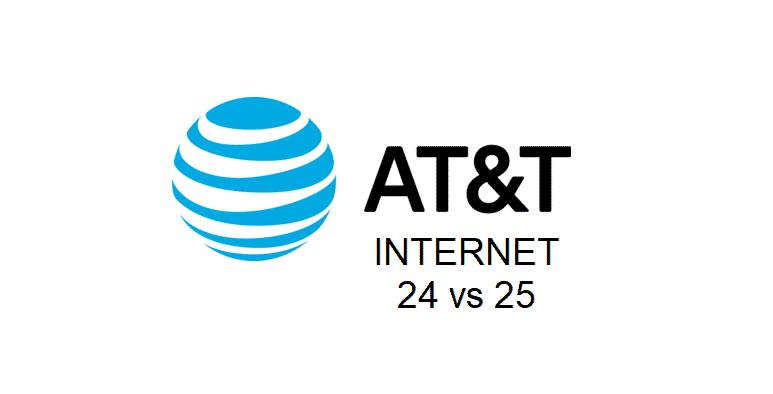 at&t internet 24 vs 25