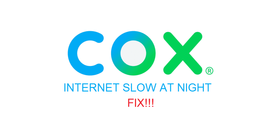 cox internet slow at night
