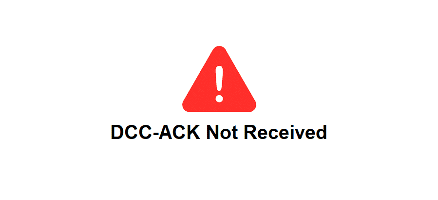 dcc-ack not received