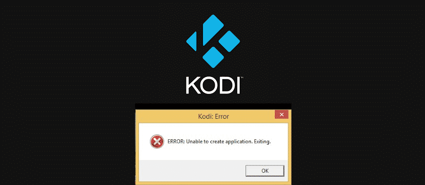 kodi unable to create gui windows 10