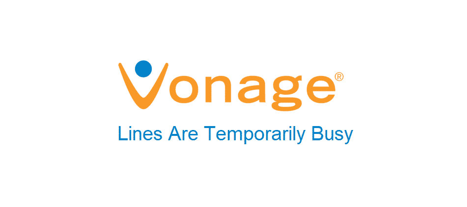 vonage lines are temporarily busy