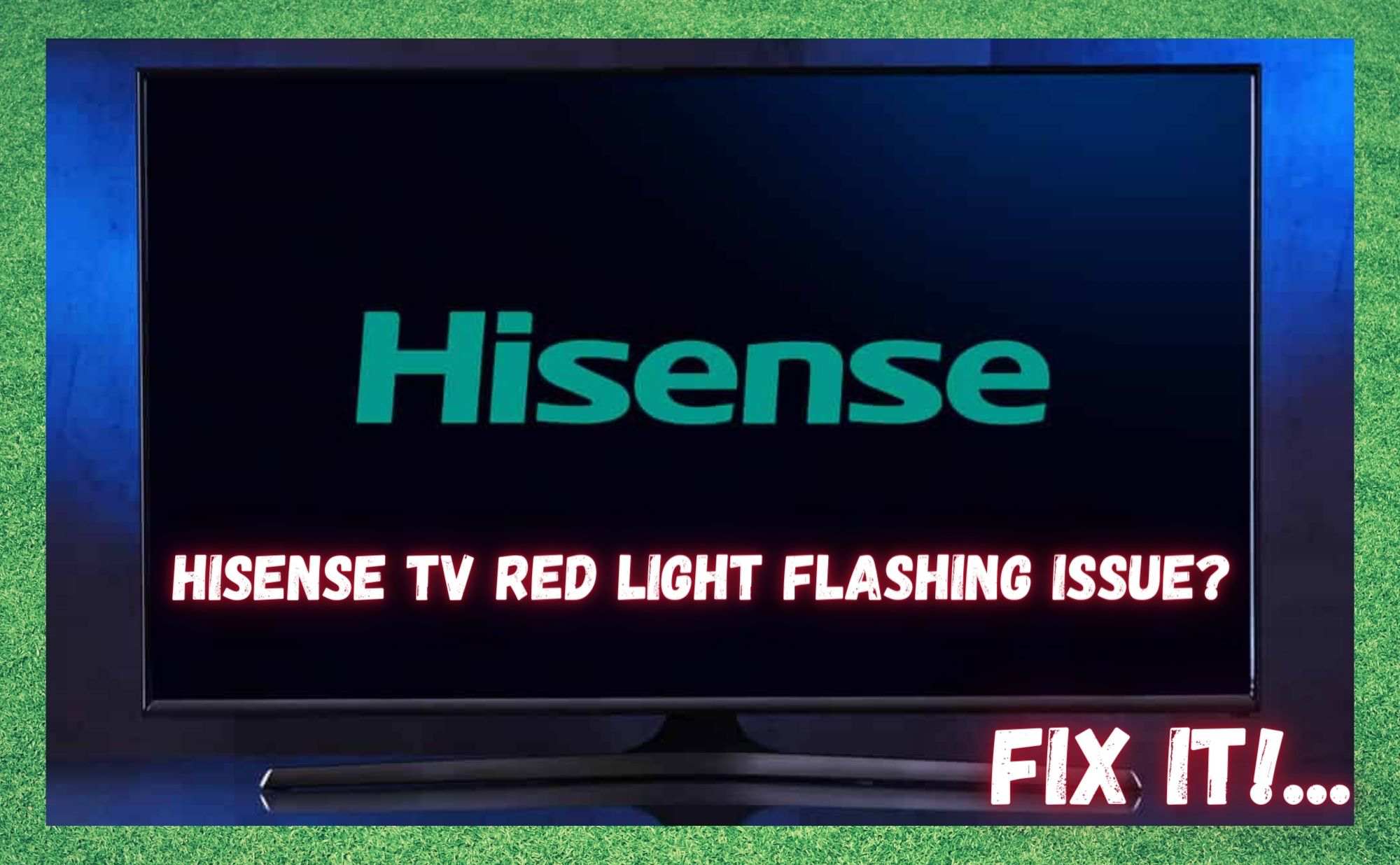 hisense roku tv black screen red light flashing