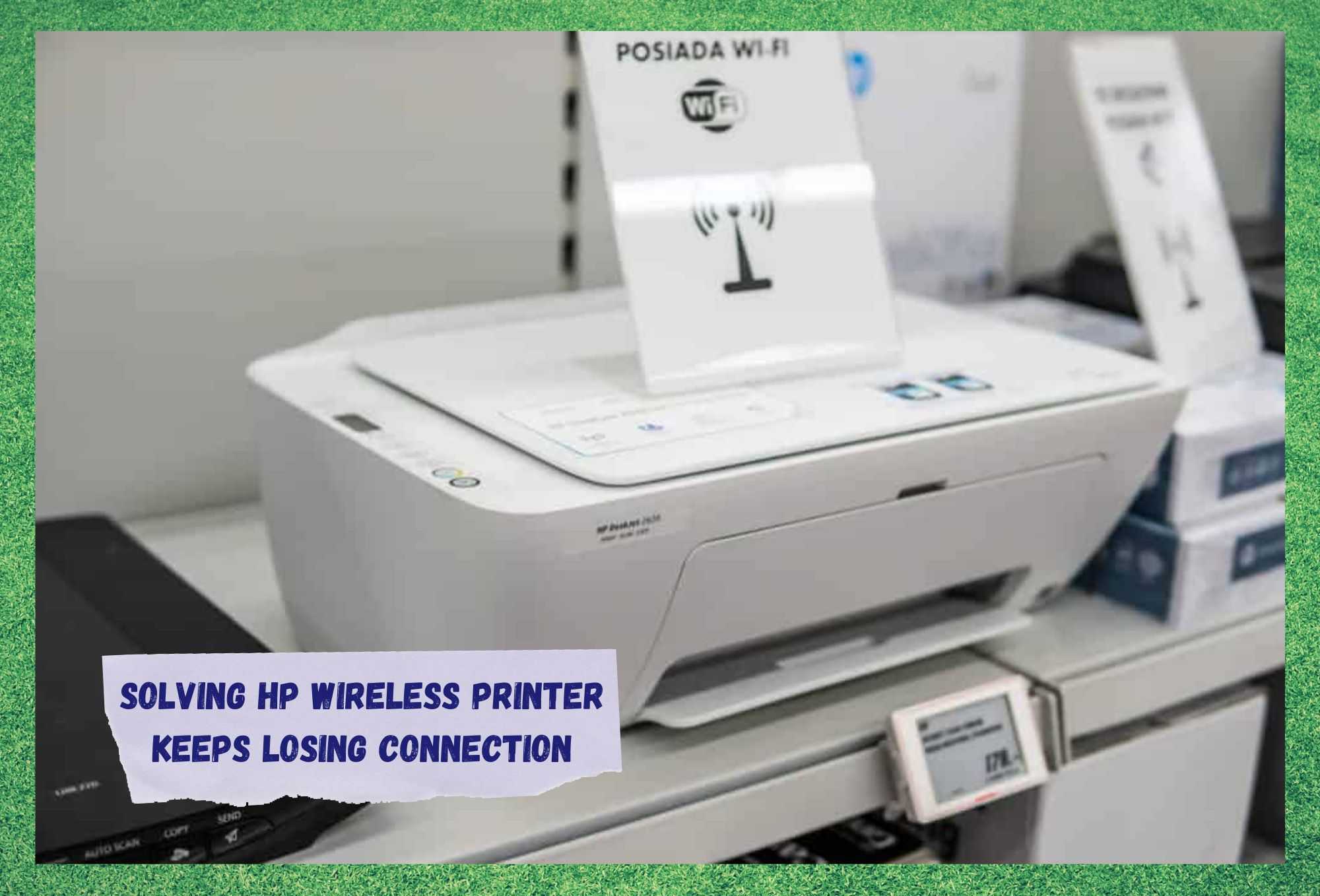 hp wireless printer keeps losing connection