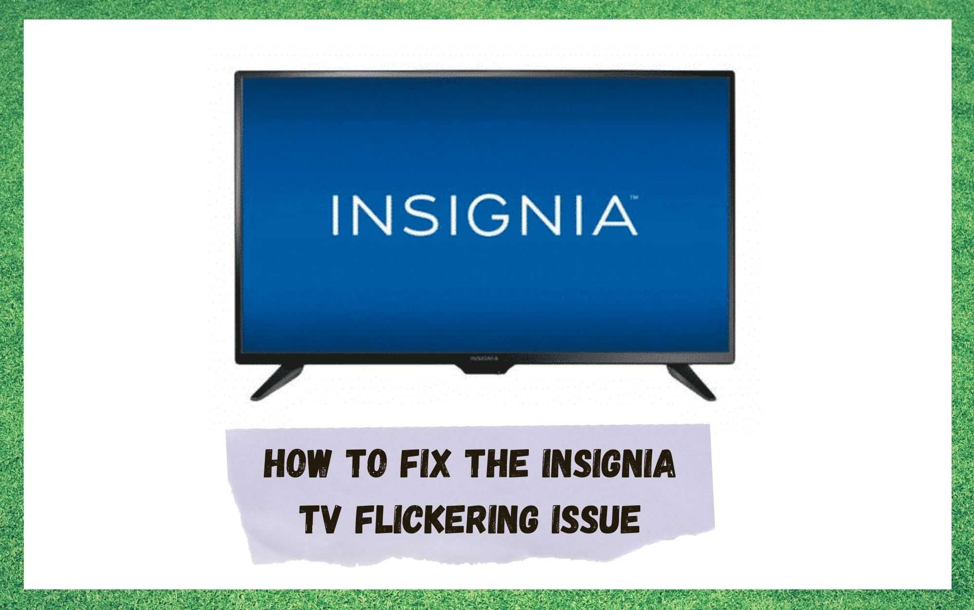 insignia tv blinking on and off