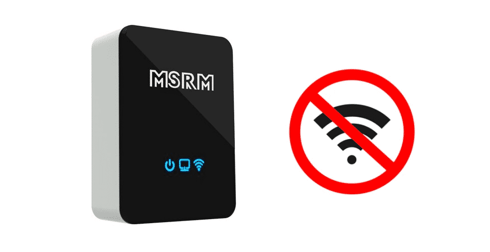 msrm wifi extender no internet