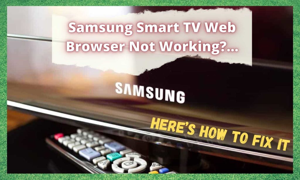 Samsung Smart TV Web Browser Not Working