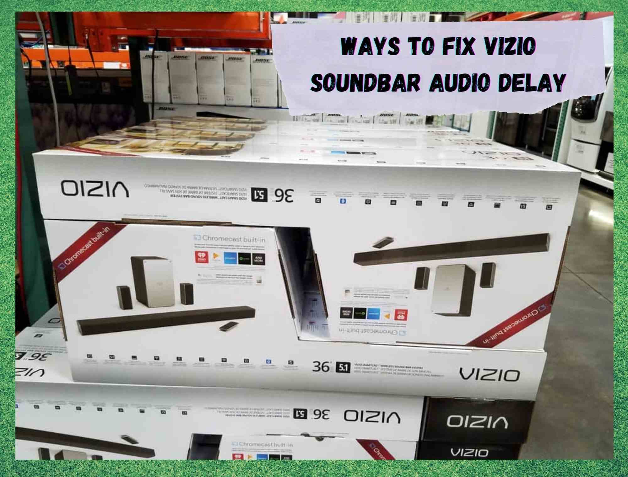 vizio soundbar audio delay