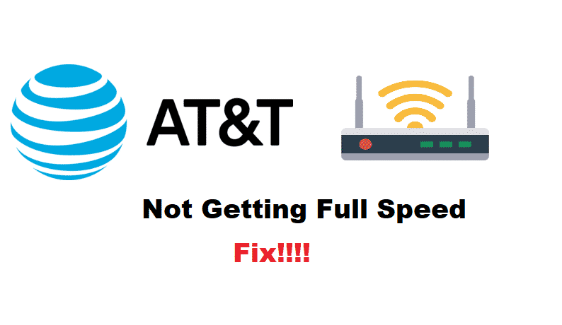 at&t fiber not getting full speed
