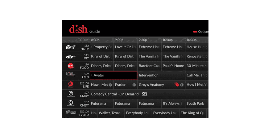 dish program guide not updating