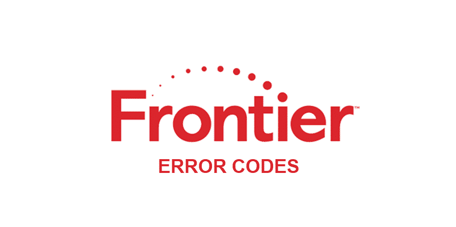 frontier internet error codes