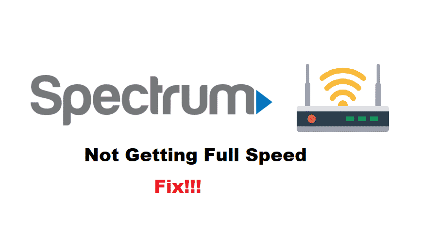 spectrum internet not getting full speed
