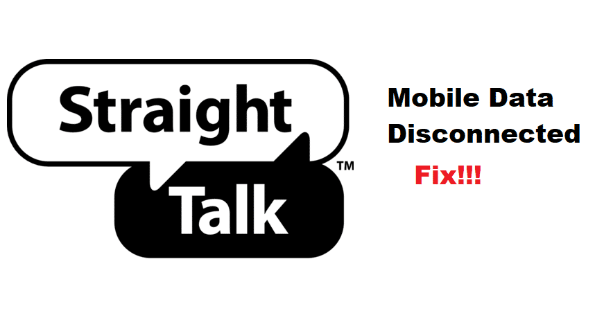 straight talk mobile data disconnected