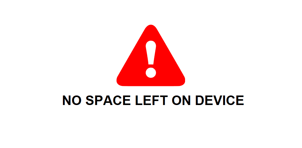 commit_leases: unable to commit: no space left on device