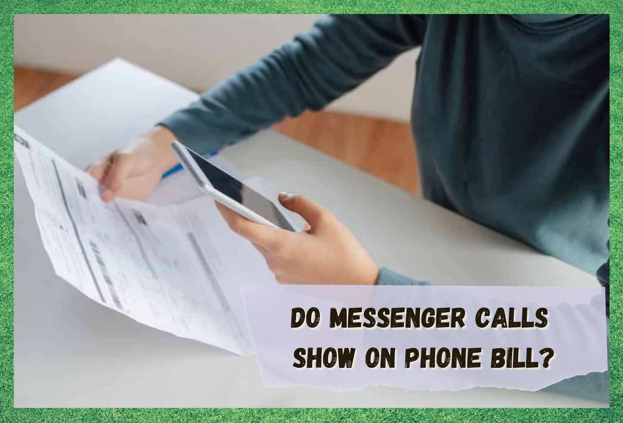 do messenger calls show on phone bill