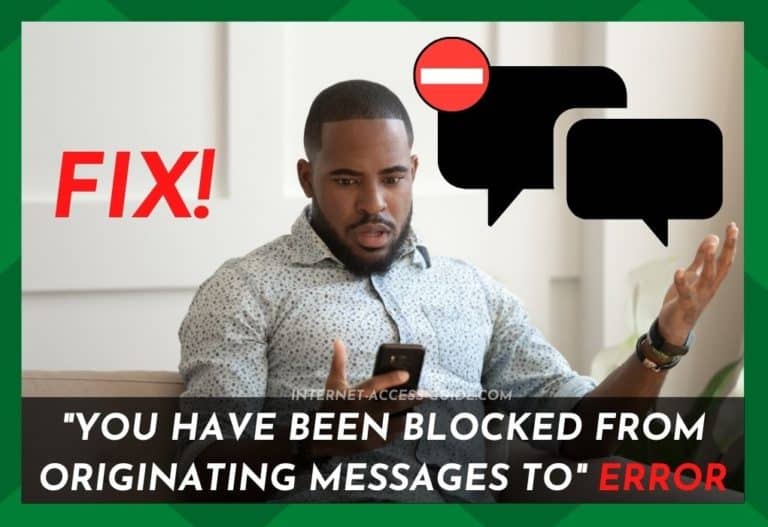 You Have Been Blocked From Originating Messages To All Numbers Or A 