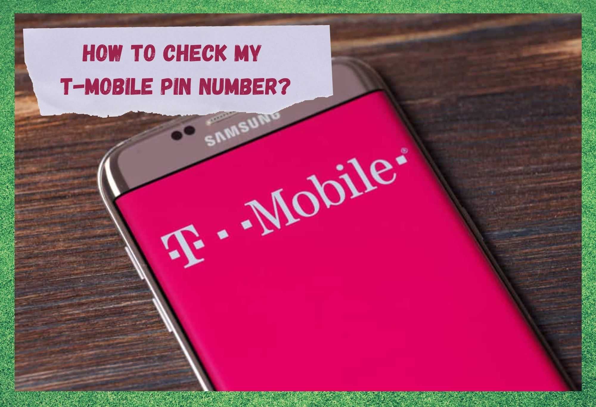 how to check my t mobile pin number