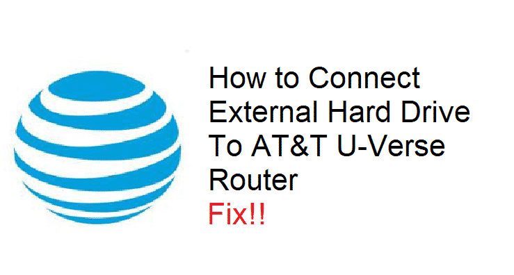 how to connect external hard drive to att uverse router