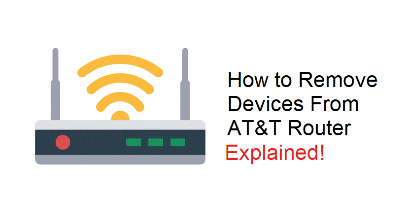 how to remove devices from my at&t wifi