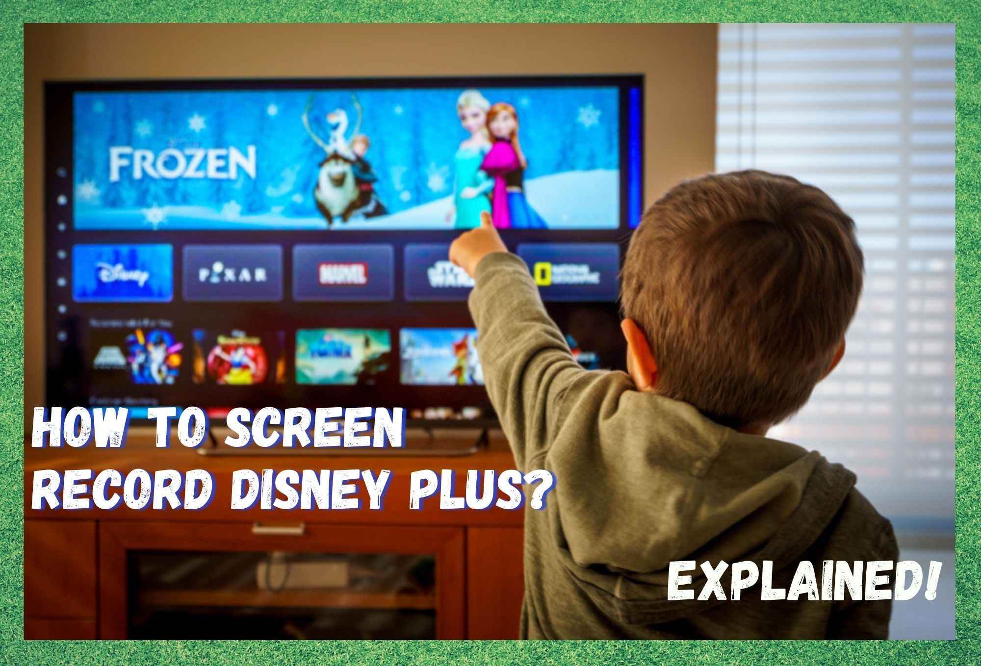 how to screen record disney plus