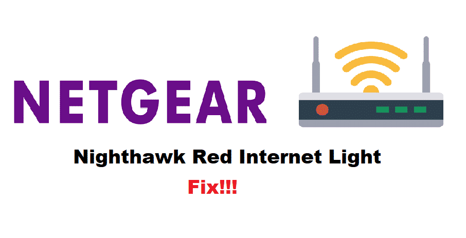 netgear nighthawk red internet light
