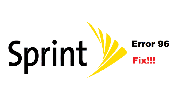 what is sprint error 96