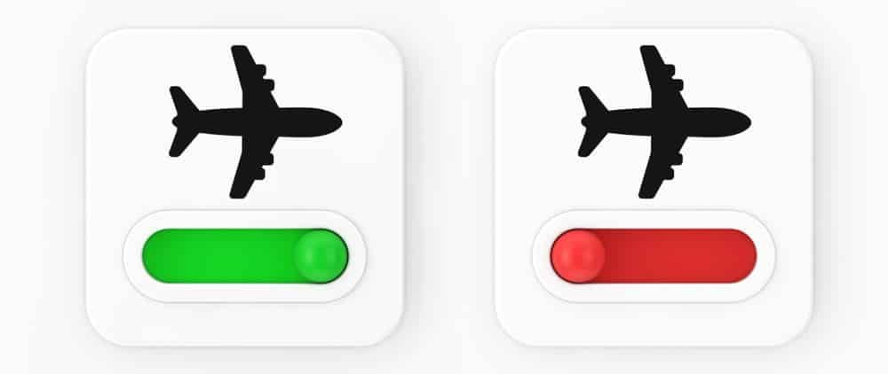 Toggle airplane mode on and off