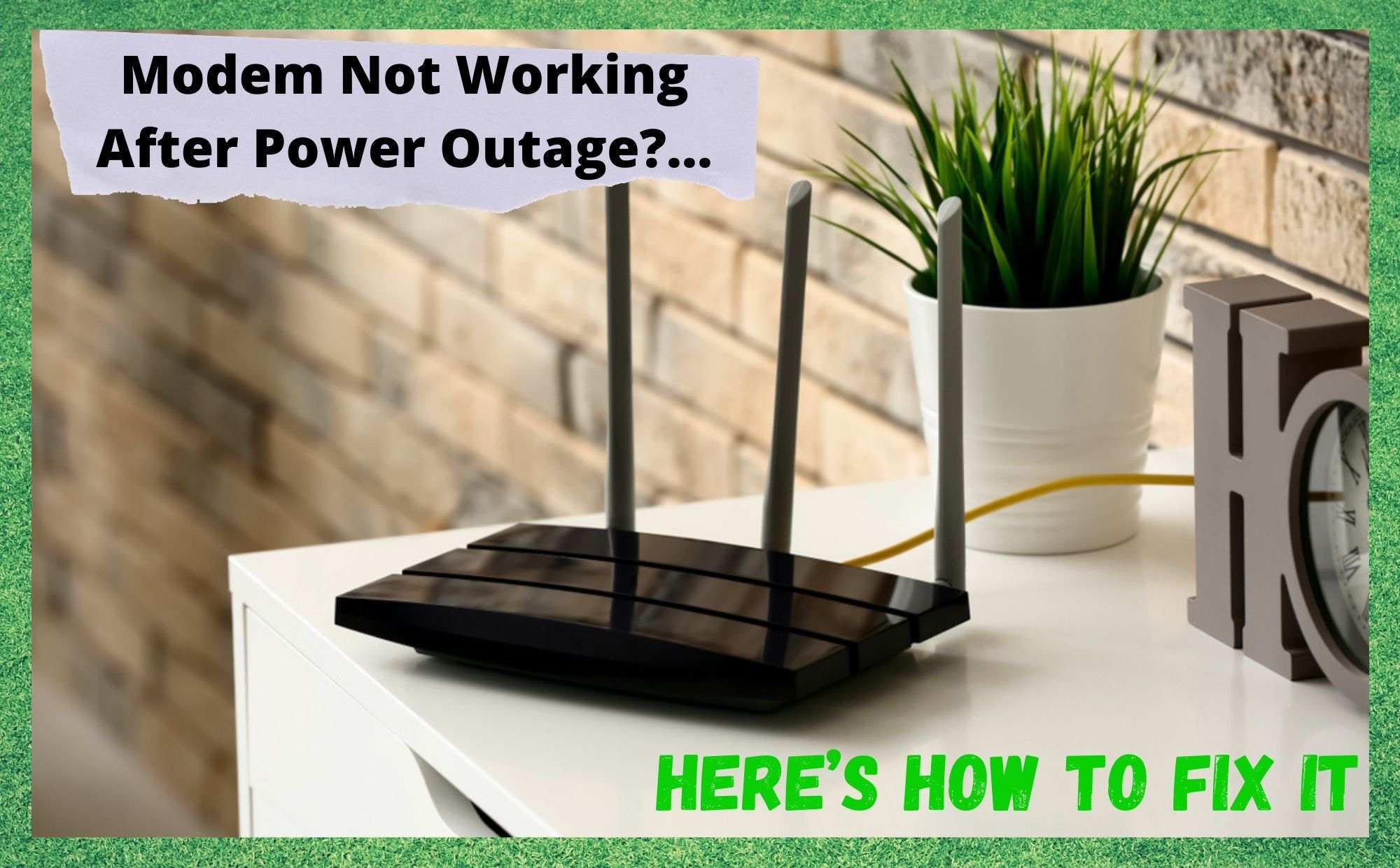 Modem Not Working After Power Outage