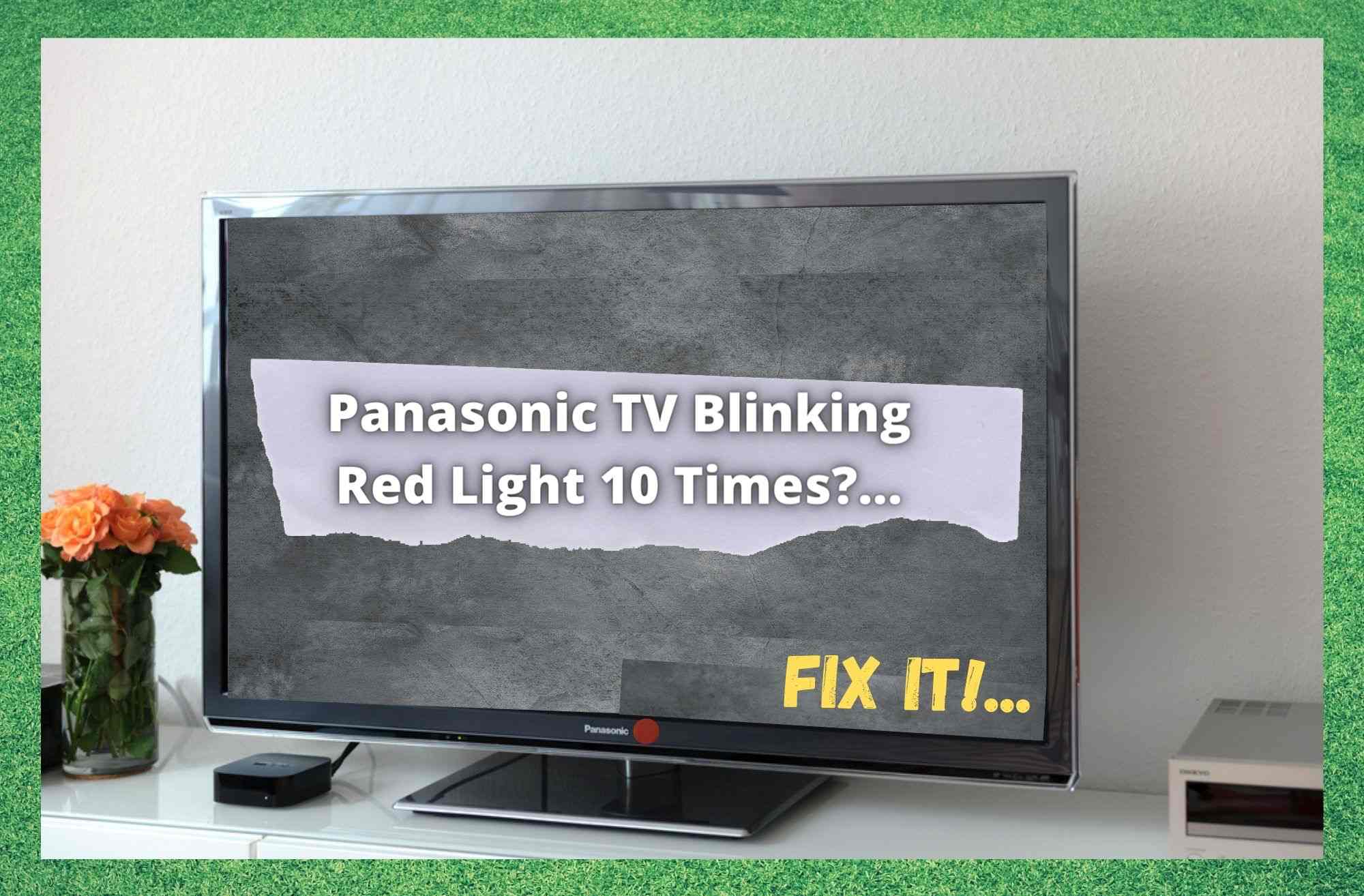 panasonic tv flickering on and off