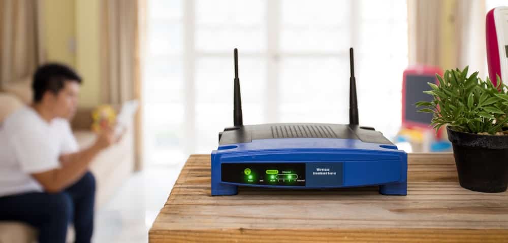 The router may be too far away