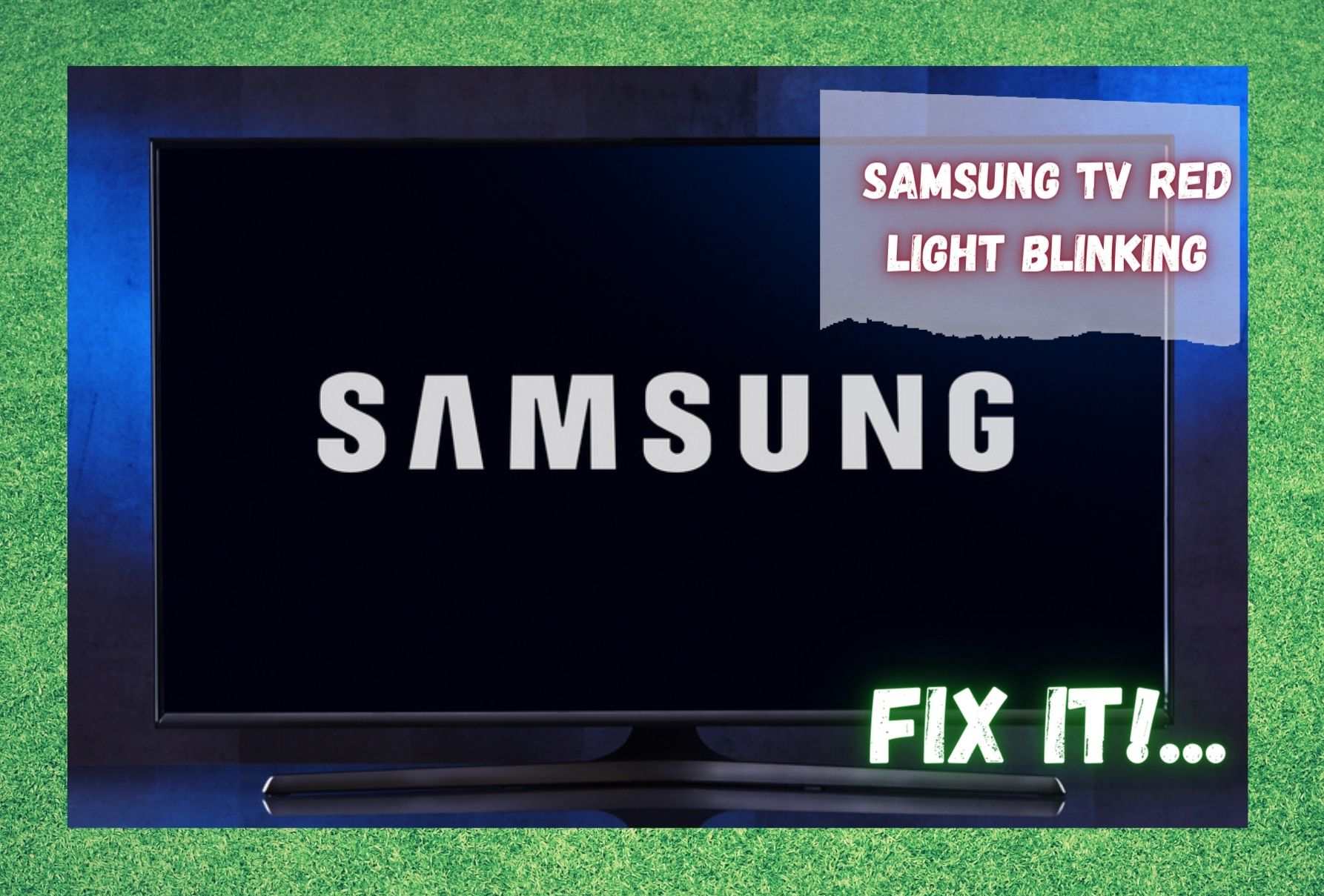 samsung tv sound but no picture red light flashing