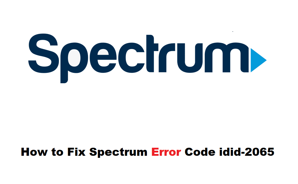 spectrum error code idid-2065